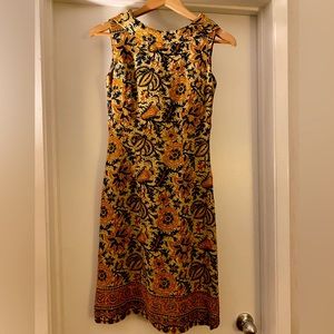 Vintage late50's-early 60's Peck & Peck Wool Challis dress